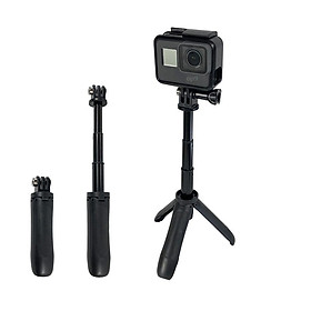 Khuyến mãi thích hợp cho GoPro mini cực nối dài + phụ kiện tripod hero6/5 túi máy ảnh thể thao con kiến ​​nhỏ gậy selfie