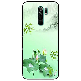 Ốp lưng dành cho Xiaomi Redmi 9 - Redmi 9A - mẫu Tranh Sen Đẹp