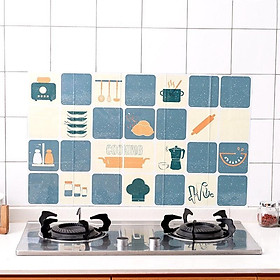 Mua ( loại 1)Giấy dán tường cách nhiệt  chống dầu mỡ cho nhà bếp  Chịu Nhiệt - Decal Dán Bếp Họa Tiết 3D (45x75cm)