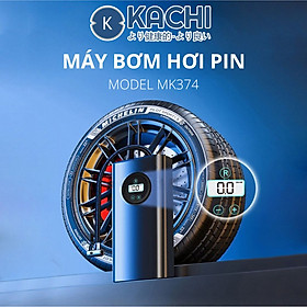 Máy bơm pin Kachi MK374 - Bơm xăm lốp ô tô, xe máy, xe đạp, phao, bóng