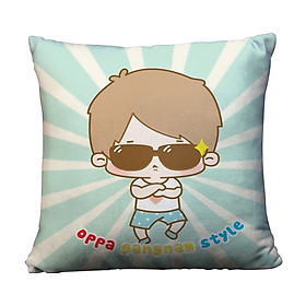 Gối vuông Cậu bé Gangnam style - GVCP045