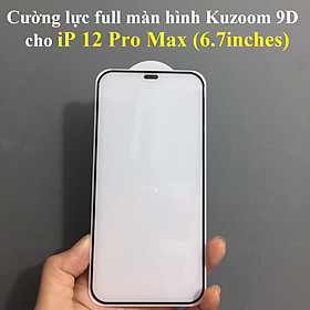 Cường lực full màn hình cho điện thoại ip 12 Series Kuzoom 9D - Hàng chính hãng