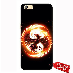 Ốp lưng dành cho điện thoại Oppo A71- nhựa dẻo Silicone in hình Chim Phượng Hoàng Lửa (fire phoenix)