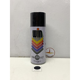 Sơn xịt Win màu đen mờ 212 400ml