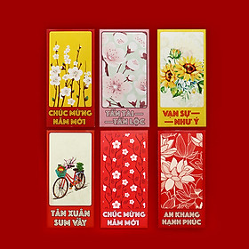 Xấp Bao Lì Xì Ruột Đỏ Cao Cấp Sắc Xuân