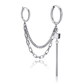 Khuyên tai độc đáo nam nữ phối giữa không cần xỏ lỗ và có lỗ