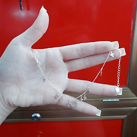 Lắc chân bạc móc máy YN JEWELRY