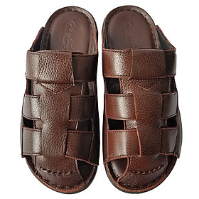 Dép Nam Bít Mũi Da Bò Thật BIGGBEN Cao Cấp DN304