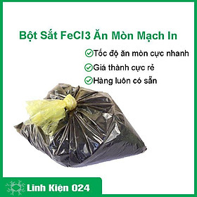 Gói 1kg bột sắt FeCl3 ăn mòn mạch in thủ công cực nhanh