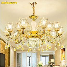 Mua Đèn chùm ROSIT phong cách Châu Âu trang trí nội thất hiện đại  sang trọng loại 15 tay - kèm bóng LED chuyên dụng.