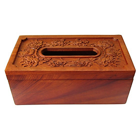 Mua Hộp Đựng Giấy Ăn Hoa Hồng Gỗ Hương MK01