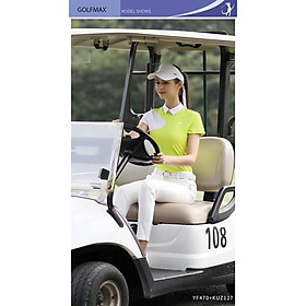 Áo ngắn tay nữ chơi golf phiên bản đặc biệt - Chất liệu polyester kết hợp spandex cao cấp PGM - YF470
