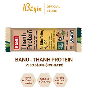 BANU Bơ Đậu Phộng Hạt Dẻ - Thanh protein đạm Yến mạch và các hạt ngũ cốc