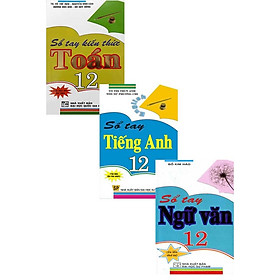 Combo Sổ Tay Toán + Tiếng Anh + Ngữ Văn Lớp 12