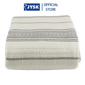 Chăn chần | JYSK Kornvalmue | polyester | be/đen | R220xD240cm