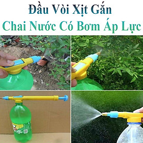 Đầu Vòi Xịt Gắn Chai Nước Có Bơm Áp Lực