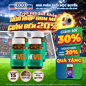 Combo 4 Hộp 30v - Viên Uống Bổ Gan Hewel Ecogreen – Giải Độc Gan Mát Gan, Hỗ Trợ Tiêu Hóa