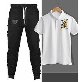 Set đồ bộ nam JOGGER nam kết hợp Áo Polo vải cá sấu năng động, đồ bộ nam Set BDN07- Thời Trang Waoo