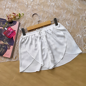 Quần Short Nữ Dạ An Chất Lụa Cao Cấp Kiểu Thiết Kế 2 Mảnh Xếp Lớp Phong Cách Nữ Tính Thời Trang Thích Hợp Mặc Nhà Dạo Phố Đi Biển Màu Sắc Pastel Dịu Dàng
