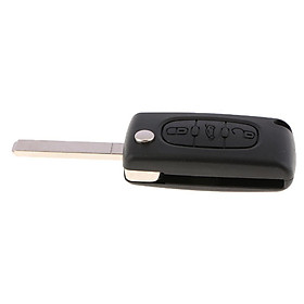 Replacement Case Compatible With Peugeot Citroen Keyless Entry Remote Key Fob