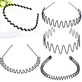 Bờm cài tóc nam - nữ màu đen bằng sắt siêu bền