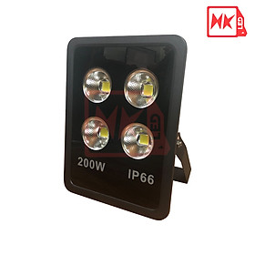 HKLED - Đèn pha tròn vuông LED ngoài trời 200W - IP65 - DPTV200