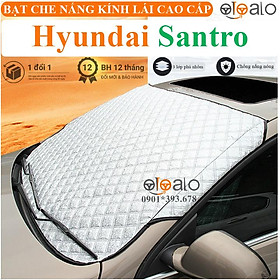 Hình ảnh Tấm che nắng kính lái ô tô Hyundai Santro vải dù 3 lớp cao cấp TKL - OTOALO