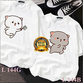 XẢ SỐC Áo thun đôi cực dễ thương giá siêu rẻ - Giá 1 áo - L