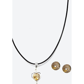 Bộ trang sức đá thiên nhiên trái tim - Ngọc Quý Gemstones