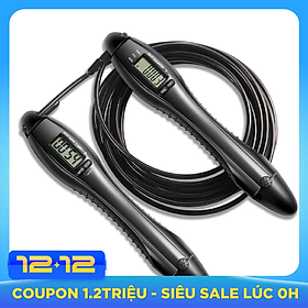 Dây nhảy lõi thép Cleacco tự động đếm số , đếm giờ , tích hợp đo calo , quãng đường