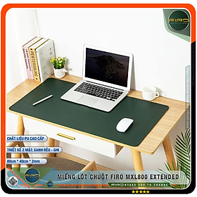 Lót Chuột FIRO - Pad Chuột FIRO - Miếng Lót Chuột Cỡ Lớn MXL800 EXTENDED 80cmx40cm - Chất Liệu Da PU Cao Cấp - Tấm Lót Chuột Và Bàn Phím Chơi Game - Tấm Trải Bàn Làm Việc - Thiết Kế 2 Mặt Tiện Lợi - Hàng Chính Hãng FIRO