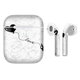 Mua Miếng dán skin chống bẩn cho tai nghe AirPods in hình thiết kế - atk254 (bản không dây 1 và 2)