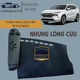 Thảm Taplo 3 Lớp Dành Cho Các Xe Hãng HYUNDAI, Nhung Lông Cừu Cao Cấp - Hàng Chính Hãng