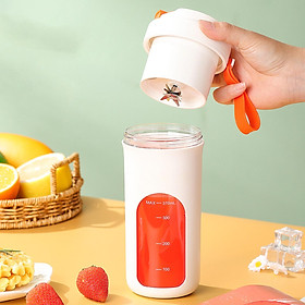 Portable Blender Juicer Cup Personal Mini Blender 370ml Blender Cup Travel Juicer Cup for Mixing Shakes and Smoothies Camping
