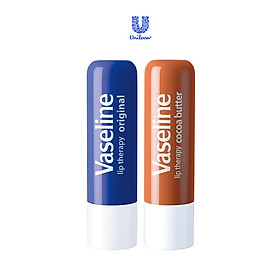 Bộ 2 son dưỡng môi Vaseline dạng thỏi Lip Therapy Stick Bơ Cao Cao và Mềm