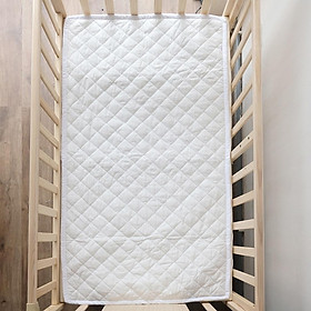 Thảm lót chống thấm cho bé RUNA KIDS Cotton Hàn 100% chần bông thấm hút tốt thoáng mát an toàn cho bé 1m6x2m