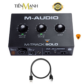 Soundcard M-audio M-Track Solo Bộ Thu Âm, Livestream MAudio MTrack Audio Sound Card M Track Hàng Chính Hãng - Kèm Móng Gẩy DreamMaker