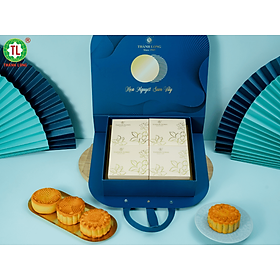 Hộp bánh trung thu 4 bánh 1 trứng 150g - Phát Đạt - Thành Long 600g - Việt Nam