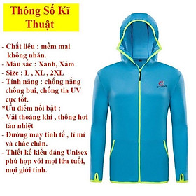 Áo Chống Nắng Nam , Áo Chống Nắng Toàn Thân Chống Tia UV Chuyên Đi Câu Cá