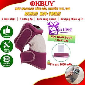Máy massage đầu gối, vai, khớp gối Nikio NK-185D - Công nghệ rung nóng, giảm đau khớp gối