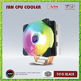 Mua Quạt tản nhiệt VSP T410i Plus FAN LED ARGB( tản4u  12cm) - Hàng Chính Hãng