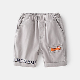 Quần Kaki lửng túi hộp cá sấu bé trai 3-8 tuổi