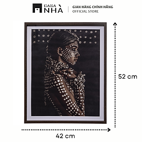 Mua Tranh Chân Dung Nghệ Thuật DOT. 42*52cm - Trang Canvas Treo Tường/ Trang Trí Phòng - Phong Cách Hiện Đại  Sang Trọng | Casanhà Home Furniture