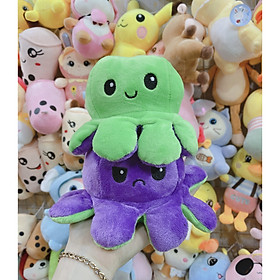 Gấu bông bạch tuộc cảm xúc 2 mặt biểu cảm mini 20cm