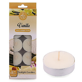 Hộp 10 Nến Thơm Hương Tổng Hợp Vườn Nhiệt Đới Miss Candle FtraMart NQM0147 (Vàng Nhạt)