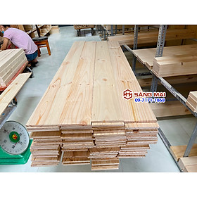 [MS72] Tấm gỗ thông mặt rộng 14cm x dày 1cm x dài 120cm + láng mịn 4 mặt