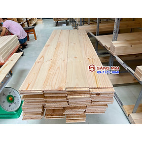 Mua  MS72  Tấm gỗ thông mặt rộng 14cm x dày 1cm x dài 120cm + láng mịn 4 mặt
