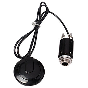Guitar   Up Round Hole Pickup Acoustic Electric Transducer Black