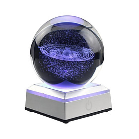 2-3pack Crystal Ball Transparent Solar System Home Office Decoration Gift