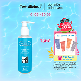 Sữa Tắm Gội Toàn Thân Teenilicious Hair & Body Wash Moroccan & Rosemary Oil Dưỡng Ẩm Bóng Mượt 200ml